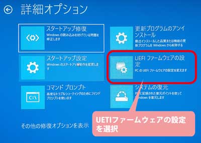 詳細オプション